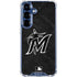 MLB Miami Marlins Dark Wash Galaxy S25 Clear Case